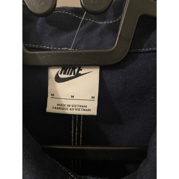 Nike Life Denim Chore Coat Navy Blue Size Medium - Picture 7 of 9